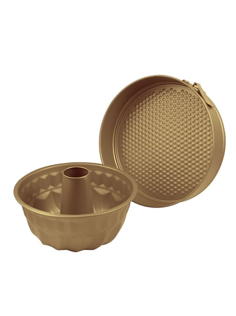 Bergner Golden Carbon Steel Round Cake Moulds