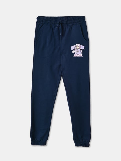 R&B Kids Navy Tapered Fit Joggers-picture-31