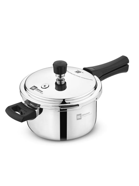Bergner Silver Stainless Steel Outer Lid Pressure Cooker