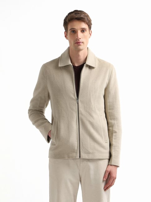 Arrow Sport Beige Regular Fit Jacket-picture-11