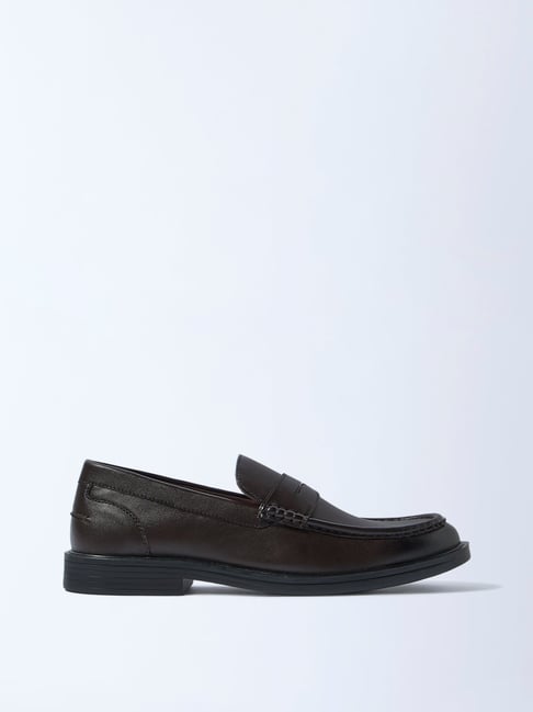 SOLEPLAY by Westside Dark Brown Penny Loafers