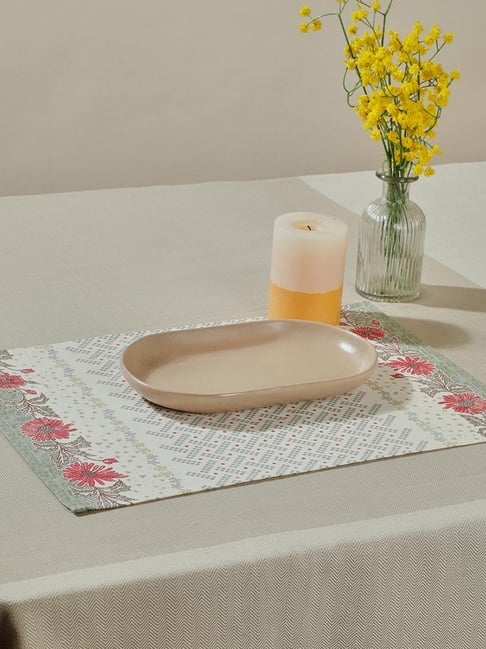 Fabindia Adira Cotton Printed Mat Set of 6-image-6