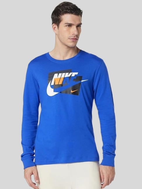 Nike Game Royal Cotton Regular Fit Sports T-Shirt-picture-13