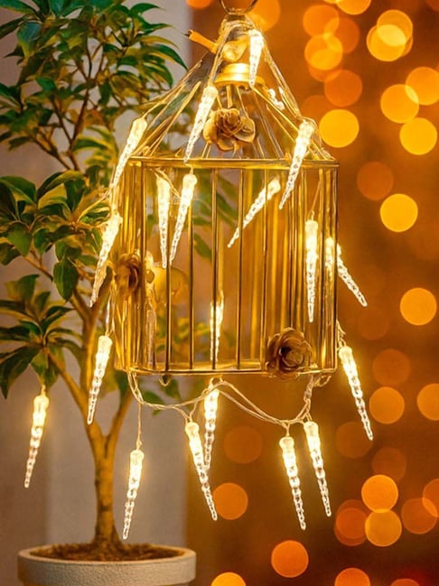 Homesake White 20 Ice Dagger LED 5m String Light for Festivals, Parties & Home D¿cor