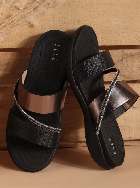 Elle Women's Black Casual Sandals-picture-26