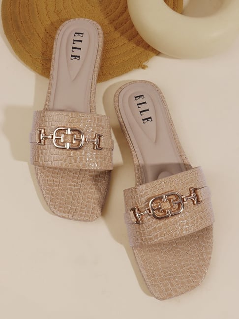 Elle Women's Beige Casual Sandals-picture-28