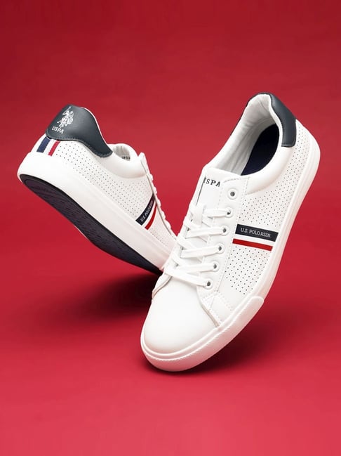 U.S. Polo Assn. Men's CAPRON 4.0 White Casual Sneakers