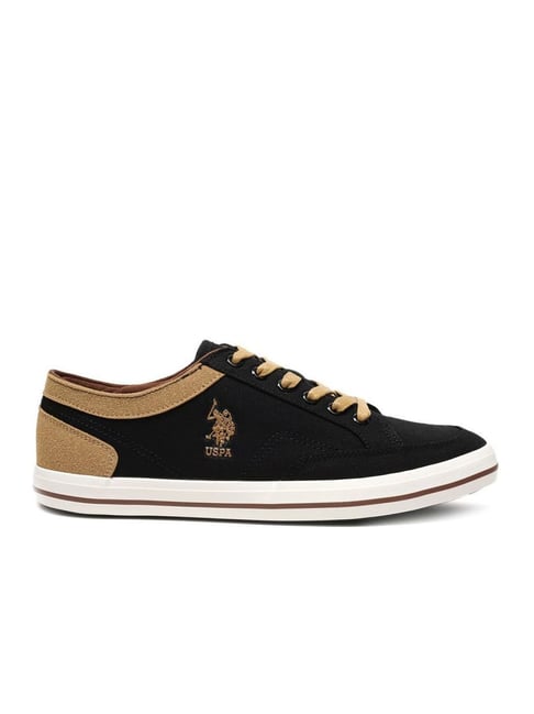 U.S. Polo Assn. Men's MONTON 8.0 Black Casual Sneakers