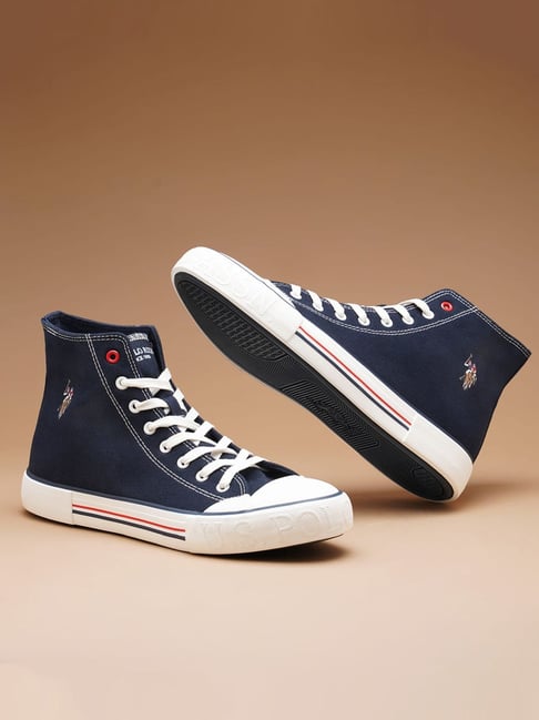 U.S. Polo Assn. Men's VLAIR 2.0 Navy Ankle High Sneakers-image-17