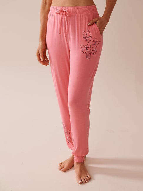 La Vie En Rose Pink Rayon Printed Pant-picture-25
