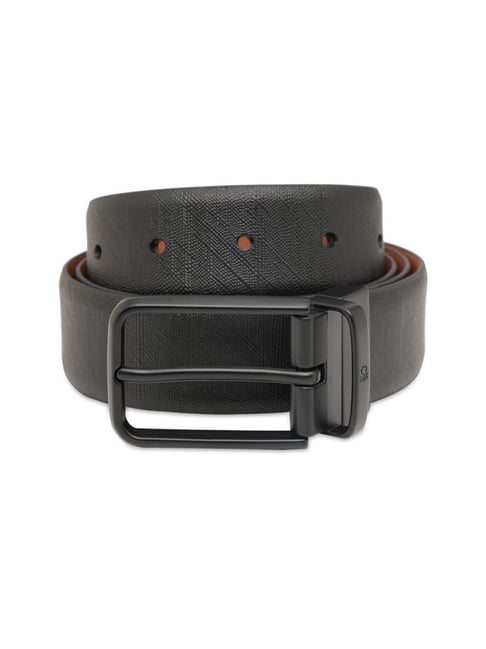 United Colors of Benetton Black & Tan Morven Leather Reversible Formal Belt