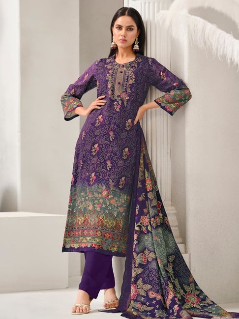 Buy Party Wear Cotton Dress Materials Online | TATA CLiQ Fashion