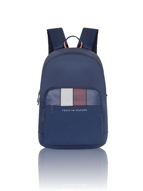 TOMMY HILFIGER Navy Amulet Striped Laptop Backpack