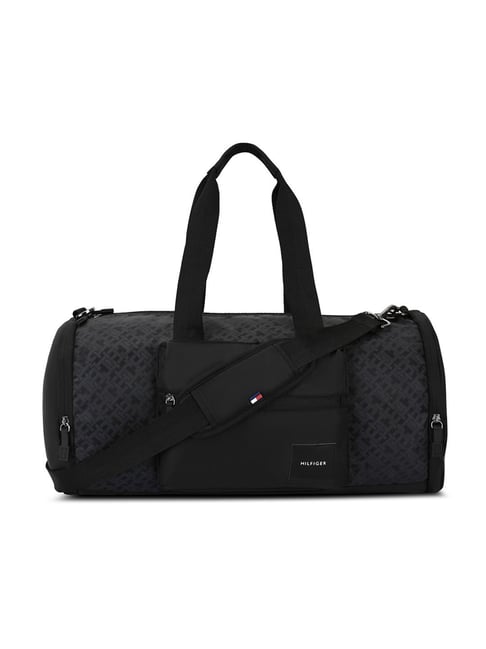 TOMMY HILFIGER Black Jonah Printed Gym Duffle