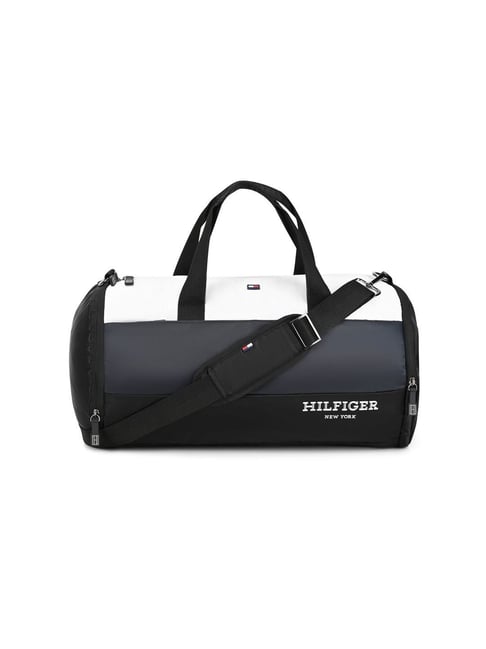 TOMMY HILFIGER Black & Grey & White Balchen Colourblocked Gym Duffle