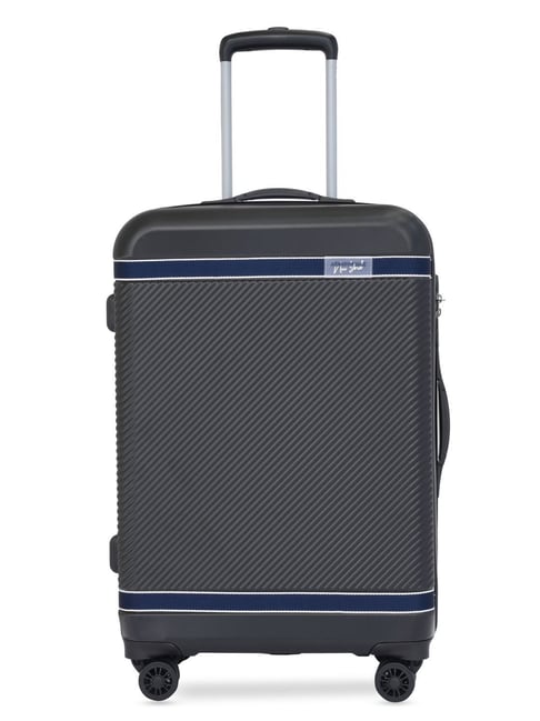 Aeropostale Black Denver Striped Medium Checked Luggage-picture-33