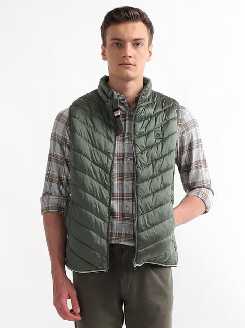 Arrow Sport Green Regular Fit Jacket-picture-32