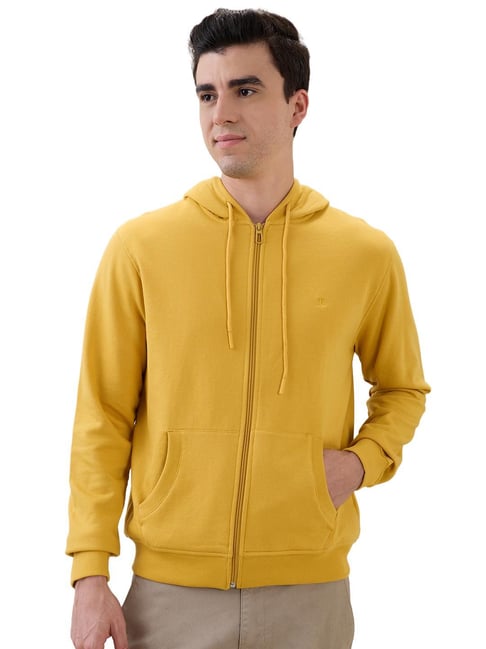 Raymond Yellow Regular Fit Sweatshirt