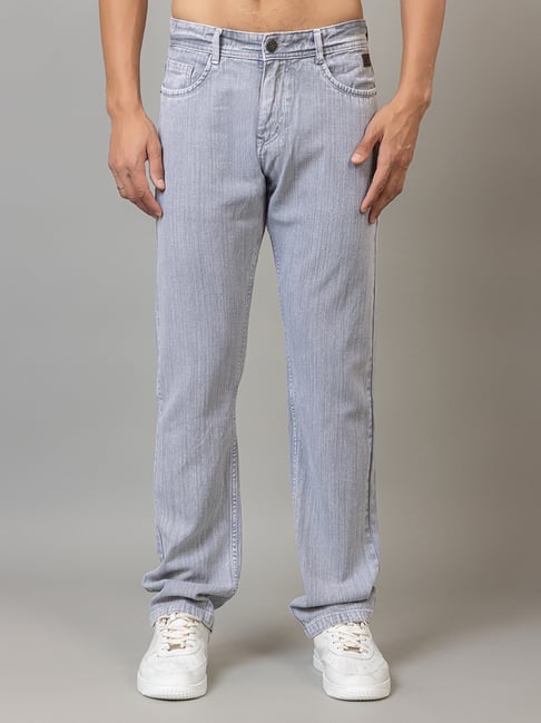 Club York Grey Cotton Straight Fit Jeans-picture-37