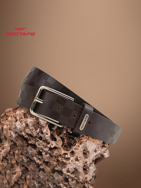 Red Tape Brown Leather Casual Belt