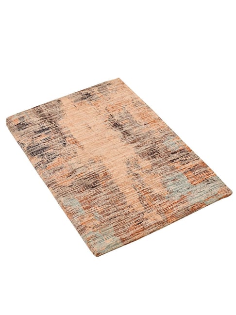 Ariana Multicolor Cotton Abstract Pattern Anti-Skid Doormat