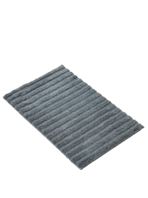 Ariana Soft Grey Striped Anti-Skid Doormat