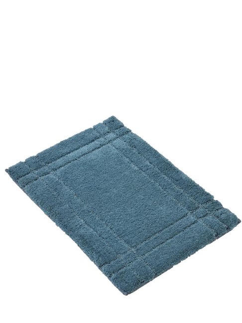Ariana Soft Teal Microfiber Anti-Skid Doormat