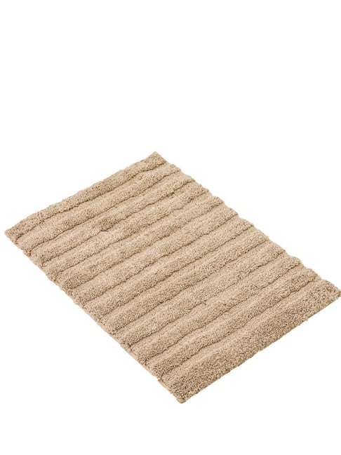Ariana Soft Beige Striped Anti-Skid Doormat