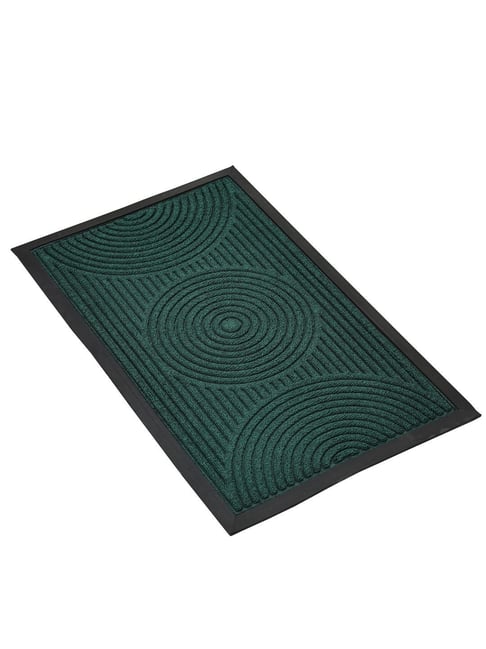 Ariana Indoor/Outdoor Green Self-Design Anti-Skid Doormat