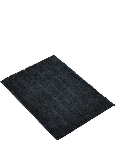 Ariana Soft Black Grey Striped Anti-Skid Doormat