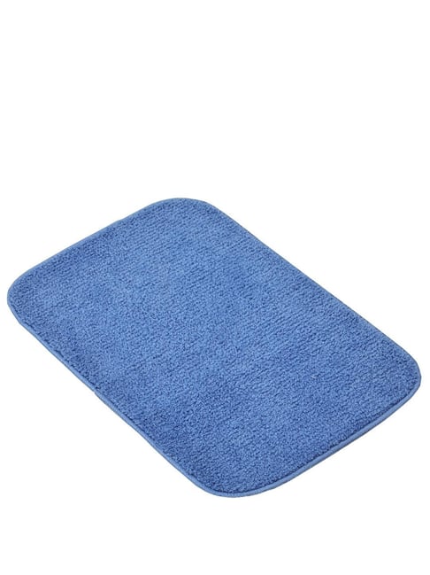 Ariana Blue Soft Microfiber Anti-Skid Doormat