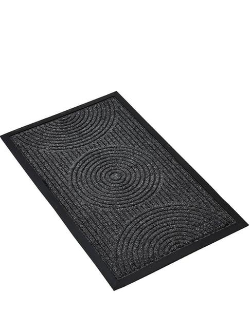 Ariana Indoor/Outdoor Grey Self-Design Anti-Skid Doormat