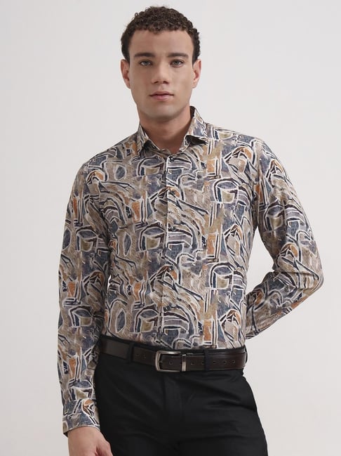 Wyre Multi Color Slim Fit Printed Formal Shirt-picture-16