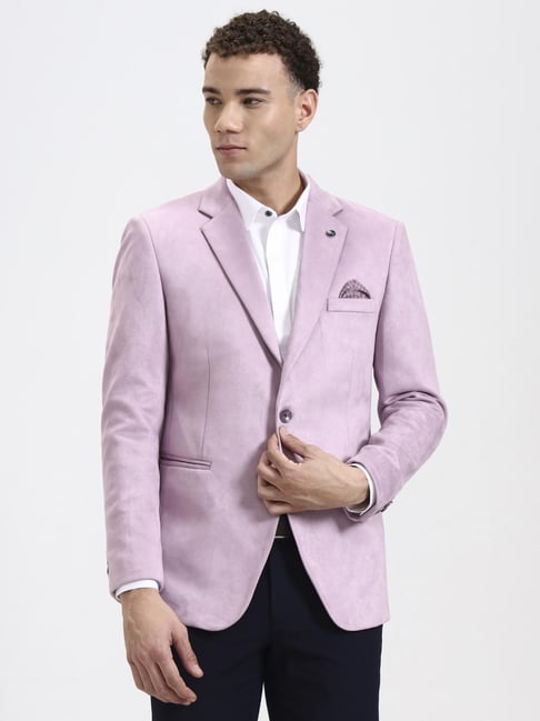 Wyre Pink Regular Fit Solid Blazer