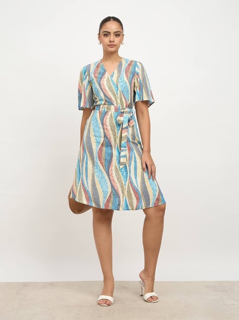silk and salt wrap dress SALT Attire Hot Pink Satin Wrap Dress