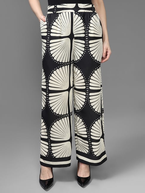 Kazo White Geometric Kramer Pull On Pants-picture-28