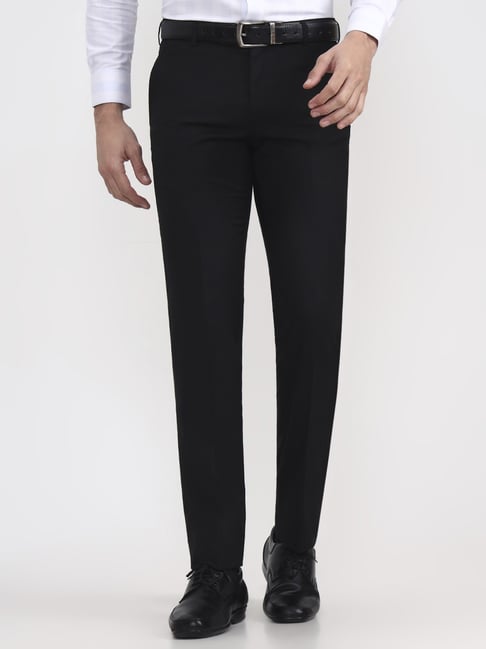 Jadeblue Black Slim Fit Trousers