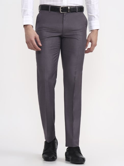 Jadeblue Grey Rayon Regular Fit Trousers-picture-34