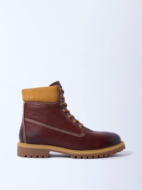 SOLEPLAY by Westside Brown Suede Rowan Leather Boots