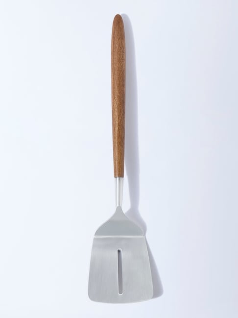 Westside Home Silver Turner with Wooden Handle
