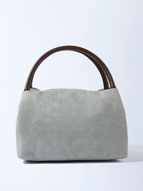 Westside Home Grey Solid Lunch Bag