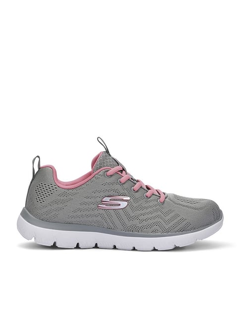 Skechers Women's Summits Grey Coral Running Shoes