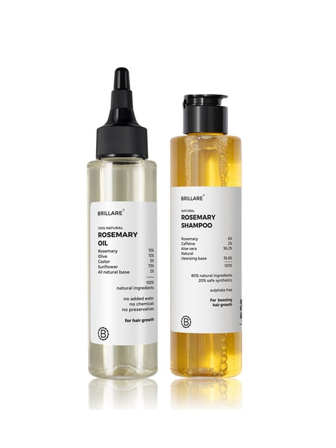Brillare Rosemary Hair Oil And Shampoo Combo