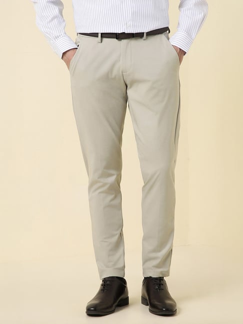 Allen Solly Beige Regular Fit Trousers