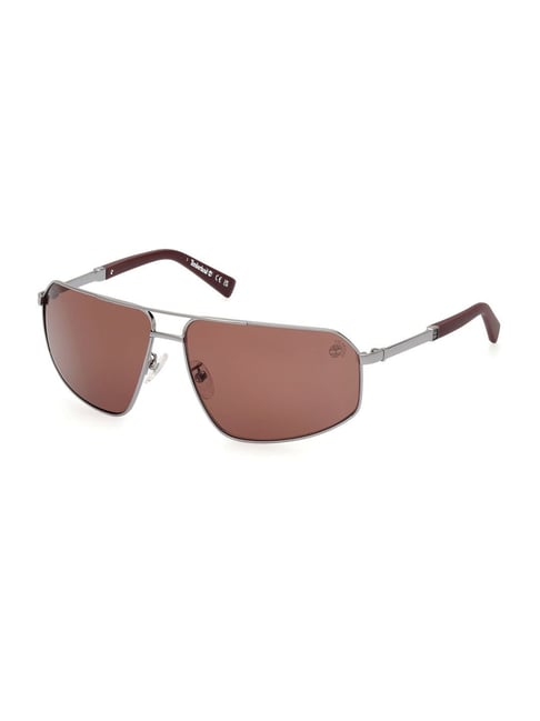 Timberland Brown UV Protection Aviator Sunglasses Men TB9341-H 64 08H