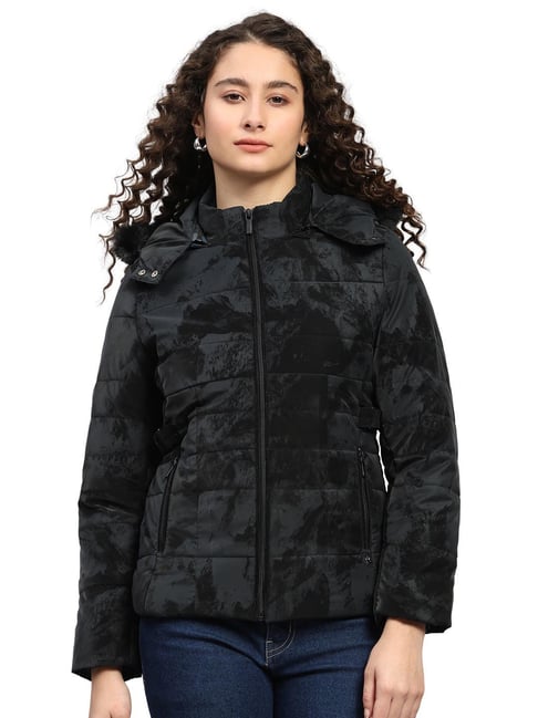 Monte Carlo Black Regular Fit Printed Jacket-picture-24