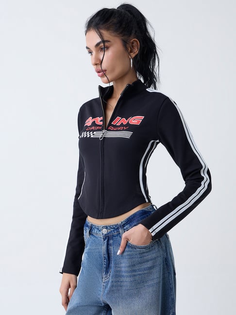 nuon women Nuon by Westside Black Racer-Inspired Jacket-picture-36