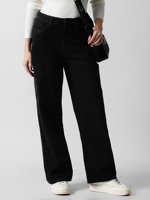 Van Heusen Black Cotton Regular Fit Jeans