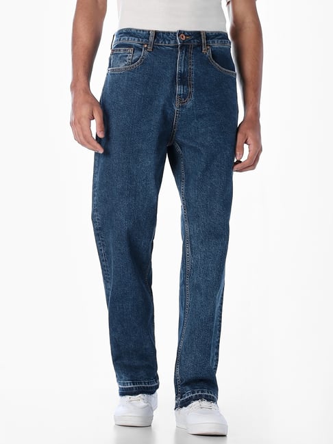 Jack & Jones Blue Flared Fit Solid Jeans-picture-26