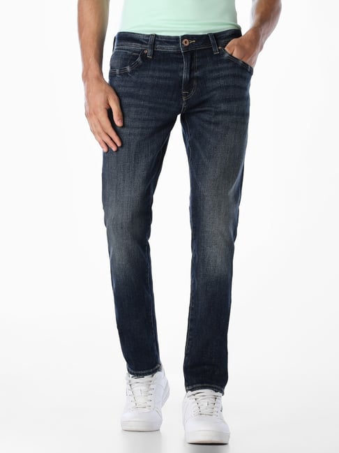 Jack & Jones Blue Slim Fit Solid Jeans-picture-45
